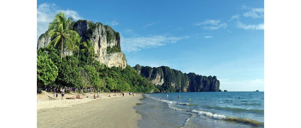 Krabi Ao Nang - Sea and Limestone Cliffs